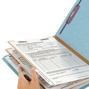 Smead® wholesale. Six-section Pressboard Top Tab Classification Folders With Safeshield Fasteners, 2 Dividers, Letter Size, Blue, 10-box. HSD Wholesale: Janitorial Supplies, Breakroom Supplies, Office Supplies.