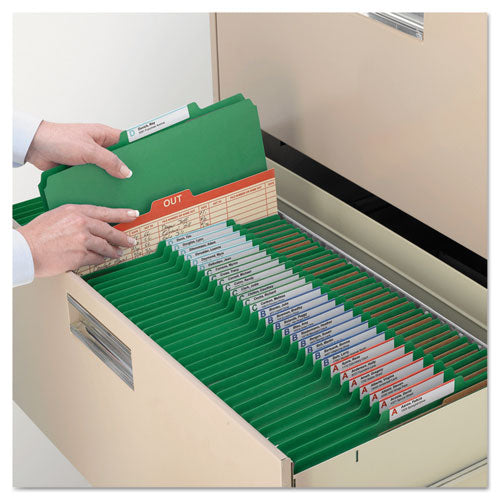 Smead® wholesale. Six-section Pressboard Top Tab Classification Folders With Safeshield Fasteners, 2 Dividers, Letter Size, Green, 10-box. HSD Wholesale: Janitorial Supplies, Breakroom Supplies, Office Supplies.