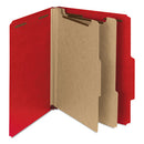 Smead® wholesale. 100% Recycled Pressboard Classification Folders, 2 Dividers, Letter Size, Bright Red, 10-box. HSD Wholesale: Janitorial Supplies, Breakroom Supplies, Office Supplies.