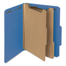 Smead® wholesale. 100% Recycled Pressboard Classification Folders, 2 Dividers, Letter Size, Dark Blue, 10-box. HSD Wholesale: Janitorial Supplies, Breakroom Supplies, Office Supplies.
