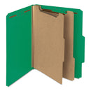 Smead® wholesale. 100% Recycled Pressboard Classification Folders, 2 Dividers, Letter Size, Green, 10-box. HSD Wholesale: Janitorial Supplies, Breakroom Supplies, Office Supplies.