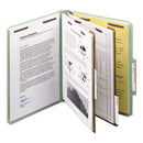 Smead® wholesale. Pressboard Classification Folders With Safeshield Coated Fasteners, 2-5 Cut, 2 Dividers, Letter Size, Gray-green, 10-box. HSD Wholesale: Janitorial Supplies, Breakroom Supplies, Office Supplies.