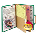 Smead® wholesale. 6-section Pressboard Top Tab Pocket-style Classification Folders With Safeshield Fasteners, 2 Dividers, Letter, Green, 10-box. HSD Wholesale: Janitorial Supplies, Breakroom Supplies, Office Supplies.