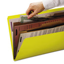 Smead® wholesale. 6-section Pressboard Top Tab Pocket-style Classification Folders With Safeshield Fasteners, 2 Dividers, Letter, Yellow, 10-bx. HSD Wholesale: Janitorial Supplies, Breakroom Supplies, Office Supplies.