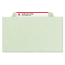 Smead® wholesale. Pressboard Classification Folders With Safeshield Coated Fasteners, 2-5 Cut, 3 Dividers, Letter Size, Gray-green, 10-box. HSD Wholesale: Janitorial Supplies, Breakroom Supplies, Office Supplies.