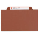 Smead® wholesale. Pressboard Classification Folders With Safeshield Coated Fasteners, 2-5 Cut, 3 Dividers, Letter Size, Red, 10-box. HSD Wholesale: Janitorial Supplies, Breakroom Supplies, Office Supplies.