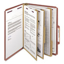 Smead® wholesale. Pressboard Classification Folders With Safeshield Coated Fasteners, 2-5 Cut, 3 Dividers, Letter Size, Red, 10-box. HSD Wholesale: Janitorial Supplies, Breakroom Supplies, Office Supplies.