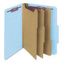 Smead® wholesale. Eight-section Pressboard Top Tab Classification Folders With Safeshield Fasteners, 3 Dividers, Letter Size, Blue, 10-box. HSD Wholesale: Janitorial Supplies, Breakroom Supplies, Office Supplies.
