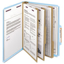 Smead® wholesale. Eight-section Pressboard Top Tab Classification Folders With Safeshield Fasteners, 3 Dividers, Letter Size, Blue, 10-box. HSD Wholesale: Janitorial Supplies, Breakroom Supplies, Office Supplies.