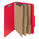 Smead® wholesale. Eight-section Pressboard Top Tab Classification Folders With Safeshield Fasteners, 3 Dividers, Letter Size, Bright Red, 10-bx. HSD Wholesale: Janitorial Supplies, Breakroom Supplies, Office Supplies.