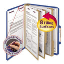 Smead® wholesale. Eight-section Pressboard Top Tab Classification Folders With Safeshield Fasteners, 3 Dividers, Letter Size, Dark Blue, 10-box. HSD Wholesale: Janitorial Supplies, Breakroom Supplies, Office Supplies.