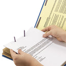 Smead® wholesale. Eight-section Pressboard Top Tab Classification Folders With Safeshield Fasteners, 3 Dividers, Letter Size, Dark Blue, 10-box. HSD Wholesale: Janitorial Supplies, Breakroom Supplies, Office Supplies.