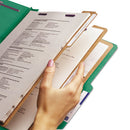 Smead® wholesale. Eight-section Pressboard Top Tab Classification Folders With Safeshield Fasteners, 3 Dividers, Letter Size, Green, 10-box. HSD Wholesale: Janitorial Supplies, Breakroom Supplies, Office Supplies.