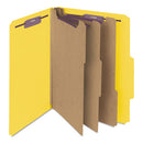 Smead® wholesale. Eight-section Pressboard Top Tab Classification Folders With Safeshield Fasteners, 3 Dividers, Letter Size, Yellow, 10-box. HSD Wholesale: Janitorial Supplies, Breakroom Supplies, Office Supplies.