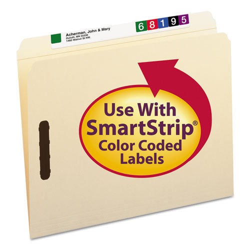 Smead® wholesale. Top Tab 2-fastener Folders, Straight Tab, Letter Size, 11 Pt. Manila, 50-box. HSD Wholesale: Janitorial Supplies, Breakroom Supplies, Office Supplies.