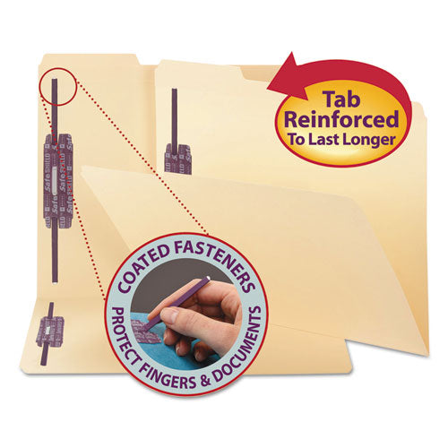 Smead® wholesale. Manila 2-fastener Folders With Two Safeshield Coated Fasteners, 1-3-cut Tabs, Letter Size, 50-box. HSD Wholesale: Janitorial Supplies, Breakroom Supplies, Office Supplies.