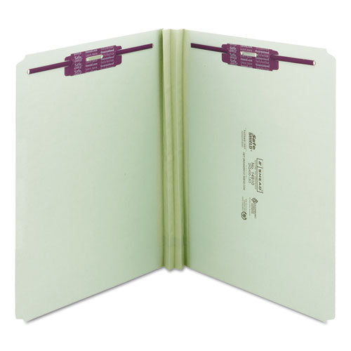 Smead® wholesale. Recycled Pressboard Folders With Two Safeshield Coated Fasteners, Straight Tab, 2" Expansion, Letter Size, Gray-green, 25-box. HSD Wholesale: Janitorial Supplies, Breakroom Supplies, Office Supplies.