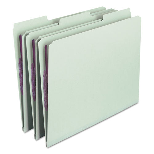 Smead® wholesale. Recycled Pressboard Folders With Two Safeshield Coated Fasteners, 1-3-cut Tabs, 1" Expansion, Letter Size, Gray-green, 25-box. HSD Wholesale: Janitorial Supplies, Breakroom Supplies, Office Supplies.