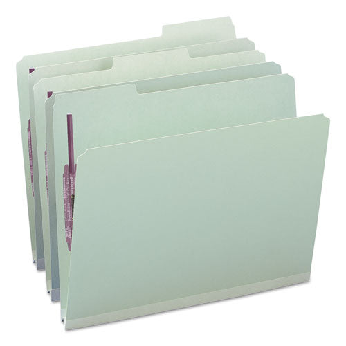 Smead® wholesale. Recycled Pressboard Folders With Two Safeshield Coated Fasteners, 1-3-cut Tabs, 1" Expansion, Letter Size, Gray-green, 25-box. HSD Wholesale: Janitorial Supplies, Breakroom Supplies, Office Supplies.