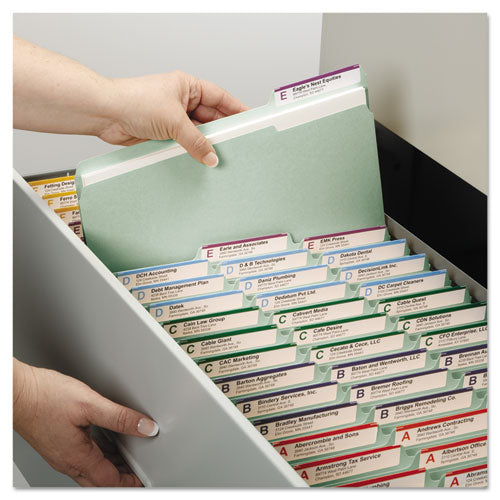 Smead® wholesale. Recycled Pressboard Folders With Two Safeshield Coated Fasteners, 1-3-cut Tabs, 1" Expansion, Letter Size, Gray-green, 25-box. HSD Wholesale: Janitorial Supplies, Breakroom Supplies, Office Supplies.