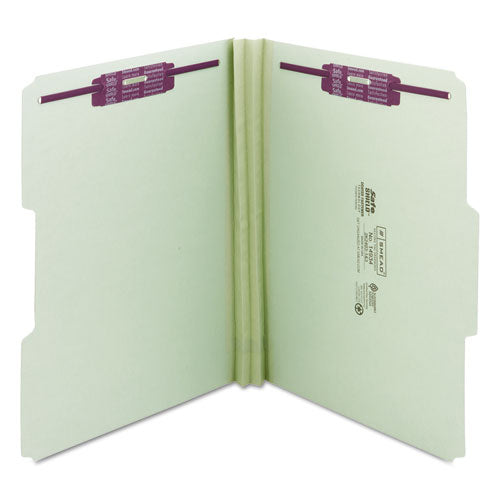 Smead® wholesale. Recycled Pressboard Folders With Two Safeshield Coated Fasteners, 1-3-cut Tabs, 2" Expansion, Letter Size, Gray-green, 25-box. HSD Wholesale: Janitorial Supplies, Breakroom Supplies, Office Supplies.