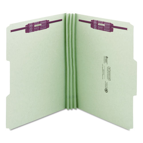 Smead® wholesale. Recycled Pressboard Folders With Two Safeshield Coated Fasteners, 1-3-cut Tabs, 3" Expansion, Letter Size, Gray-green, 25-box. HSD Wholesale: Janitorial Supplies, Breakroom Supplies, Office Supplies.