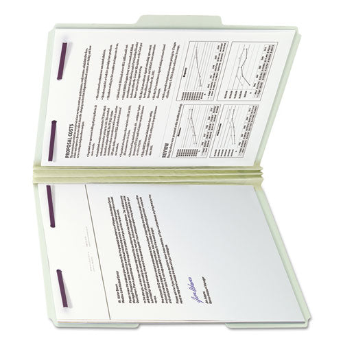 Smead® wholesale. Recycled Pressboard Folders With Two Safeshield Coated Fasteners, 1-3-cut Tabs, 3" Expansion, Letter Size, Gray-green, 25-box. HSD Wholesale: Janitorial Supplies, Breakroom Supplies, Office Supplies.