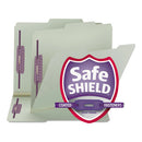 Smead® wholesale. Recycled Pressboard Folders W-two Safeshield Fasteners, 2-5-cut Tab, Right Of Center, 1" Exp, Letter Size, Gray-green, 25-box. HSD Wholesale: Janitorial Supplies, Breakroom Supplies, Office Supplies.