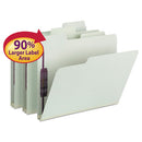 Smead® wholesale. Supertab Pressboard 2-fastener Folders With Two Safeshield Coated Fasteners, 1-3-cut Tabs, Letter Size, Gray-green, 25-box. HSD Wholesale: Janitorial Supplies, Breakroom Supplies, Office Supplies.