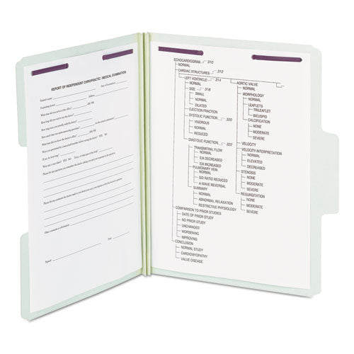 Smead® wholesale. Supertab Pressboard 2-fastener Folders With Two Safeshield Coated Fasteners, 1-3-cut Tabs, Letter Size, Gray-green, 25-box. HSD Wholesale: Janitorial Supplies, Breakroom Supplies, Office Supplies.