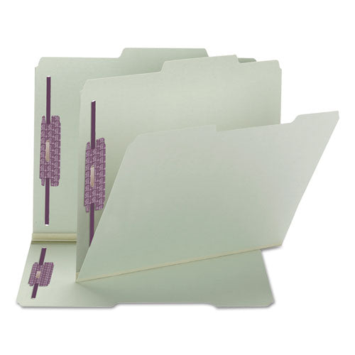 Smead® wholesale. Recycled Pressboard Folders W-two Safeshield Fasteners, 2-5-cut Tab, Right Of Center, 2" Exp, Letter Size, Gray-green, 25-box. HSD Wholesale: Janitorial Supplies, Breakroom Supplies, Office Supplies.