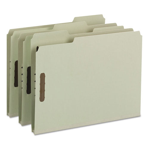 Smead® wholesale. 100% Recycled Pressboard Fastener Folders, Letter Size, Gray-green, 25-box. HSD Wholesale: Janitorial Supplies, Breakroom Supplies, Office Supplies.