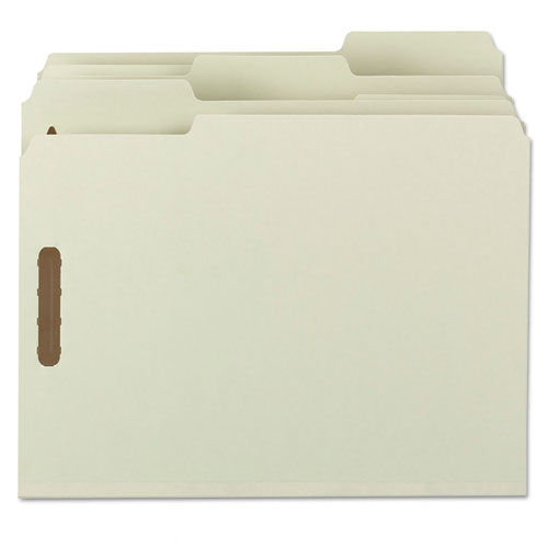 Smead® wholesale. 100% Recycled Pressboard Fastener Folders, Letter Size, Gray-green, 25-box. HSD Wholesale: Janitorial Supplies, Breakroom Supplies, Office Supplies.