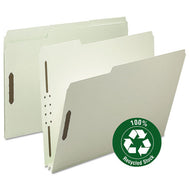 Smead® wholesale. 100% Recycled Pressboard Fastener Folders, Letter Size, Gray-green, 25-box. HSD Wholesale: Janitorial Supplies, Breakroom Supplies, Office Supplies.