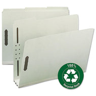 Smead® wholesale. 100% Recycled Pressboard Fastener Folders, Letter Size, Gray-green, 25-box. HSD Wholesale: Janitorial Supplies, Breakroom Supplies, Office Supplies.