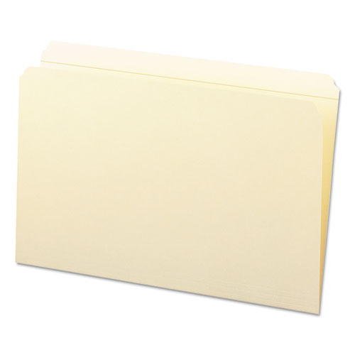 Smead® wholesale. Reinforced Tab Manila File Folders, Straight Tab, Legal Size, 11 Pt. Manila, 100-box. HSD Wholesale: Janitorial Supplies, Breakroom Supplies, Office Supplies.