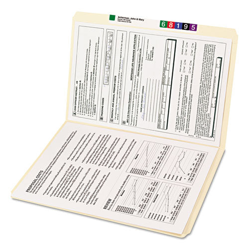 Smead® wholesale. Reinforced Tab Manila File Folders, Straight Tab, Legal Size, 11 Pt. Manila, 100-box. HSD Wholesale: Janitorial Supplies, Breakroom Supplies, Office Supplies.