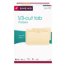 Smead® wholesale. Manila File Folders, 1-3-cut Tabs, Legal Size, 100-box. HSD Wholesale: Janitorial Supplies, Breakroom Supplies, Office Supplies.