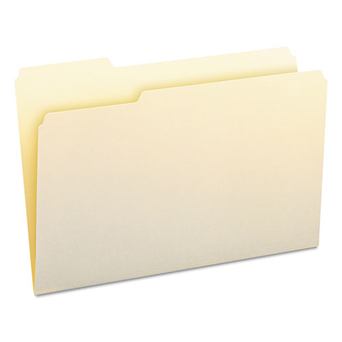 Smead® wholesale. Manila File Folders, 1-3-cut Tabs, Left Position, Legal Size, 100-box. HSD Wholesale: Janitorial Supplies, Breakroom Supplies, Office Supplies.