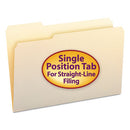 Smead® wholesale. Manila File Folders, 1-3-cut Tabs, Left Position, Legal Size, 100-box. HSD Wholesale: Janitorial Supplies, Breakroom Supplies, Office Supplies.