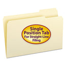 Smead® wholesale. Manila File Folders, 1-3-cut Tabs, Right Position, Legal Size, 100-box. HSD Wholesale: Janitorial Supplies, Breakroom Supplies, Office Supplies.
