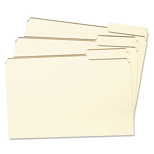 Smead® wholesale. Manila File Folders, 1-3-cut Tabs, Right Position, Legal Size, 100-box. HSD Wholesale: Janitorial Supplies, Breakroom Supplies, Office Supplies.