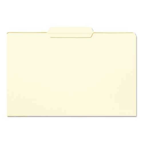 Smead® wholesale. Reinforced Tab Manila File Folders, 1-3-cut Tabs, Center Position, Legal Size, 11 Pt. Manila, 100-box. HSD Wholesale: Janitorial Supplies, Breakroom Supplies, Office Supplies.