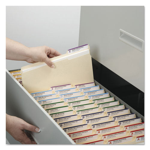 Smead® wholesale. 100% Recycled Manila Top Tab File Folders, 1-3-cut Tabs, Legal Size, 100-box. HSD Wholesale: Janitorial Supplies, Breakroom Supplies, Office Supplies.