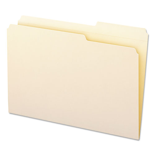 Smead® wholesale. Reinforced Guide Height File Folders, 2-5-cut Tabs, Right Of Center, Legal Size, Manila, 100-box. HSD Wholesale: Janitorial Supplies, Breakroom Supplies, Office Supplies.