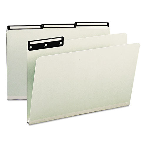 Smead® wholesale. Recycled Heavy Pressboard File Folders With Insertable Metal Tabs, 1-3-cut Tabs, Legal Size, Gray-green, 25-box. HSD Wholesale: Janitorial Supplies, Breakroom Supplies, Office Supplies.