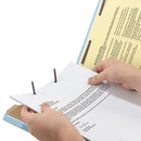 Smead® wholesale. Four-section Pressboard Top Tab Classification Folders With Safeshield Fasteners, 1 Divider, Legal Size, Blue, 10-box. HSD Wholesale: Janitorial Supplies, Breakroom Supplies, Office Supplies.