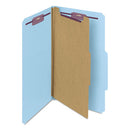 Smead® wholesale. Four-section Pressboard Top Tab Classification Folders With Safeshield Fasteners, 1 Divider, Legal Size, Blue, 10-box. HSD Wholesale: Janitorial Supplies, Breakroom Supplies, Office Supplies.
