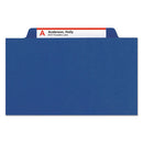 Smead® wholesale. Four-section Pressboard Top Tab Classification Folders With Safeshield Fasteners, 1 Divider, Legal Size, Dark Blue, 10-box. HSD Wholesale: Janitorial Supplies, Breakroom Supplies, Office Supplies.
