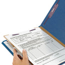 Smead® wholesale. Four-section Pressboard Top Tab Classification Folders With Safeshield Fasteners, 1 Divider, Legal Size, Dark Blue, 10-box. HSD Wholesale: Janitorial Supplies, Breakroom Supplies, Office Supplies.